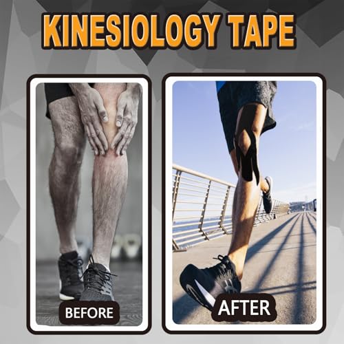 Kinesiology Tape,2Roll,3in x 5.5yd| Extra Wide Waterproof Latex Free Sport Tape,|Medical Grade Cotton Elastic Athletic Tape for Muscle Pain Relief & Joint Support, Breathable K Tape (Uncut-Flesh) - color: 2rolls-(3 Inch Uncut-flesh)