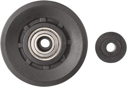 90mm(3.54inch) Universal Bearing Pulley Wheel for Cable Machine Gym Equipment Part Garage Door (2 PCS) - color: 90mm-2 PCS-P