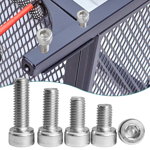M6 x 30/35/ 40/45/ 50mm Socket Head Screws M6 Bolts 304 Stainless Steel Machine Metric Hex Socket Screw, 50PCS - size: M6 x 30/35/40/45/50mm