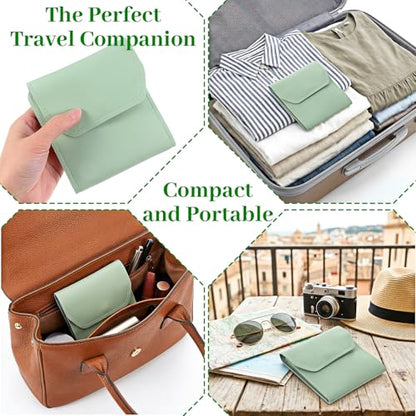 Nail Clippers Kit 12pcs Professional Travel Manicure Kit With Green Pu Leather Case, Premium Stainless Steel Fingernail & Toenail Clippers Travel Manicure & Pedicure Grooming For Women Men Home