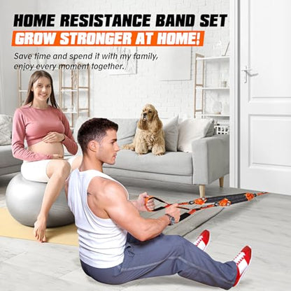 Resistance Bands, Pull Up Assistance Bands, Heavy-Duty Tricep Workout Equipment for Pushdowns, Bicep Curls, Face Pulls, Home Gym Equipment Training for Back, Abs, Triceps, Biceps, Arms