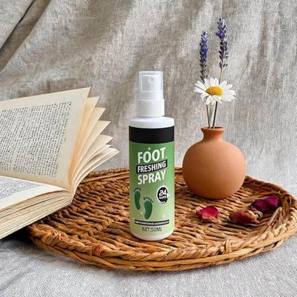 Shoe Odor Spray 60ml Powerful Long-Lasting Remover | Shoe Refresher Spray for Leather Boots Footwear Tennis Hockey Closet Home Sneaker