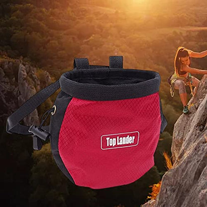 Amagogo Rock Climbing Chalk Bag Waist Bag for Outdoor Sports Belt Strap Pouch