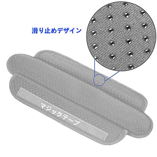 Ultra Thick & Breathable Universal Shoulder Pad Cushion for Bag - Long & Comfort - color: Gray