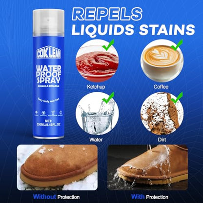 Shoe Protector Spray, Rain & Stain Waterproof Spray Nano Protectant for Sneaker, Nubuck, Canvas, Suede Shoes - color: 250ml-1pc Blue