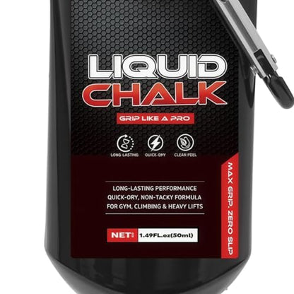 Liquid Gym Chalk 50ml Weightlifting Grip Support | Rock Climbing Chalk for Men Women Powerlifters Weightlifters Athletes Gymnasts Trainers Competitors Gym Studio Bouldering