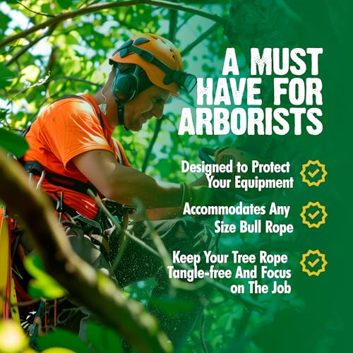FORESTER Large Arborist Rope Bag - Bucket Style Storage Bag | Arborist Equipment | Tree Climbing Gear | Heavy Duty Nylon Gear Bag with Handles