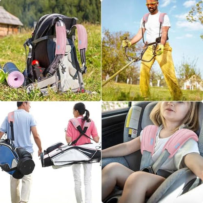 ZINZ 2-Pack Universal Shoulder Pad with Ultra Thick Cushion for Bag Luggage Bag Crossbody, Plus Long & Anti-Slip & Breathable,Pink - color: Pink