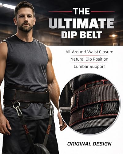 THEFITGUY Weighted Bodyweight Home Gym Setup – Dip Belt, Plate Backpack, Extension Straps & Loading Straps for Pull-Ups, Dips, Push-Ups and Strength Training