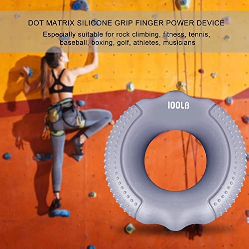 Silicone Finger Gripper Hand Resistance Band Gripping Ring Wrist Stretcher Finger Forearm Trainer Exercise Carpal Expander - color: 01-Orange-60LBS