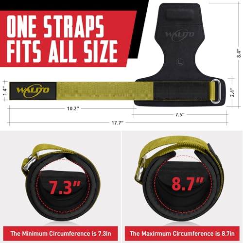 Weight Lifting Wrist Strap，Double Layer Leather Wrist Wraps with Neoprene Padding for Weightlifting & Deadlifts – Adjustable Gym Straps for Men & Women - color: Green