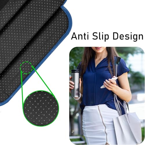 ZINZ Universal Shoulder Pad with Ultra Thick Cushion for Bag Luggage Bag Crossbody, Plus Long & Anti-Slip & Breathable,Black-Blue Edge - color: Black-blue Edge
