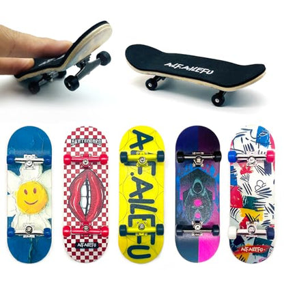 Pro Fingerboard 32mm Wooden Board Professional Finger Skateboard Trucks CNC Wheels with Bearings (Death)