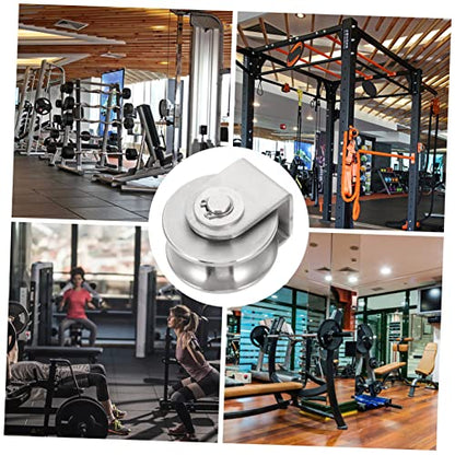 Groove Guide Pulley Durable Stainless Steel Lifting Rope Pulley Roller for Fitness Equipment Climbing and Industrial Use Easy to Install Safe Application Practical Design