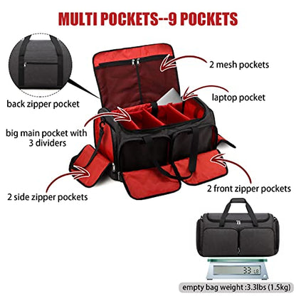 Sneaker Bag Travel Shoes Duffel Bag Men Women Gym Sport Luggage Duffle Carrying Case Bag Divider Adjustable Compartment Portable Soccer Athletic Shoes Carrier Heavy Duty Traveling Accessories