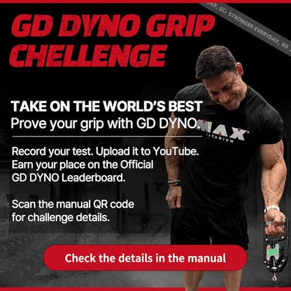 GD DYNO-200 Grip strength tester Digital Hand Dynamometer 440 Lbs | 200kg Hand Strength Tester, Grip Strength Measure, Forearm Exerciser, Arm wrestling training equipment, Gripper strengthener