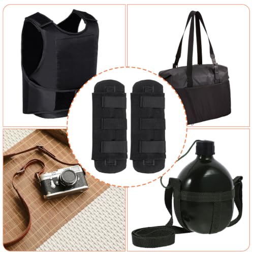 Ymapinc 2 Pack Breathable Shoulder Strap Pads for Backpack | Soft Comfort Shoulder Pad Cushion for Long-distance Travel Backpack Crossbody Bag Luggage Strap - Black