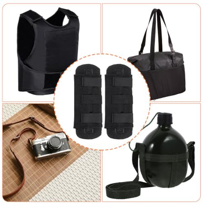 Ymapinc 2 Pack Breathable Shoulder Strap Pads for Backpack | Soft Comfort Shoulder Pad Cushion for Long-distance Travel Backpack Crossbody Bag Luggage Strap - Black