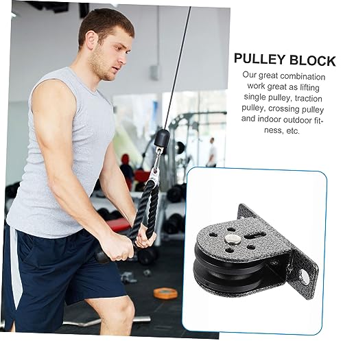 Exercise Pulley Wheel Fitness Bearing Pulley Smooth Rotation Reinforced Material Indoor/Outdoor Use