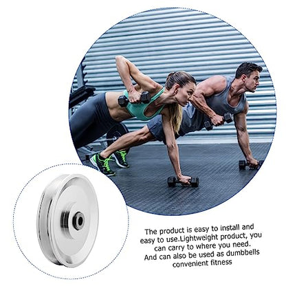 1Pc Aluminum Alloy Lift Load Bearing Pulley Wheel Gym Equipment Accessory with High Machining and Anodized Surface Lightweight and Easy to Install for Exercise Machine Attachments