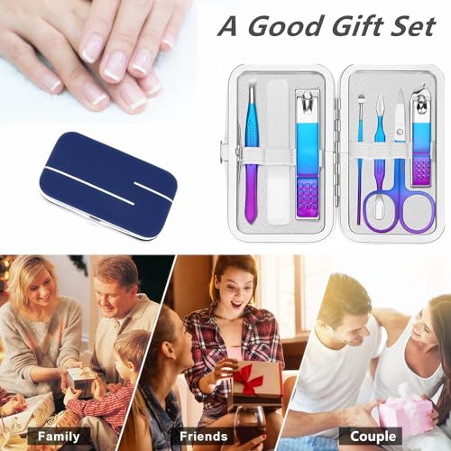 Manicure Set Nail Clipper Set Personal Care Grooming Kits Travel Nail Care Set Manicure Tools Fenlebeneil Nail Clippers Pedicure Kit Basic Nail Tools Gift for Men Women