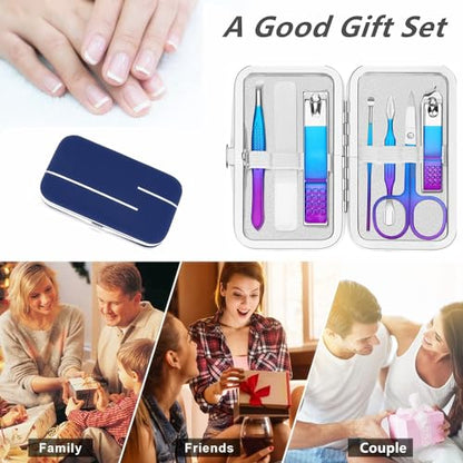 Manicure Set Nail Clipper Set Personal Care Grooming Kits Travel Nail Care Set Manicure Tools Fenlebeneil Nail Clippers Pedicure Kit Basic Nail Tools Gift for Men Women