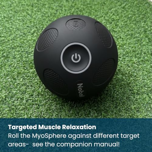 Nobol MyoSphere® Vibration Massage Ball Portable Muscle Recovery Tool Deep Tissue Vibration Rechargeable Massager - Space Black