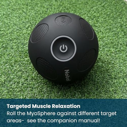 Nobol MyoSphere® Vibration Massage Ball Portable Muscle Recovery Tool Deep Tissue Vibration Rechargeable Massager - Space Black