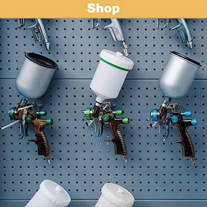 Moxweyeni 100 Pcs Pegboard Hooks Peg Board Organizer Accessories Holders Hanging Stainless Steel Display Wall Hooks for 1/8 and 1/4 Pegboard Wall for Garage Storage Tools(4 Inch) - size: 4 Inch