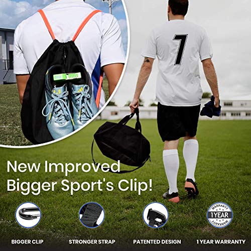 Footwear Clip, Shoe Bag, Hang Extra Shoes Cleats Boots or Gear on Your Bag. - color: 1-Pack Black