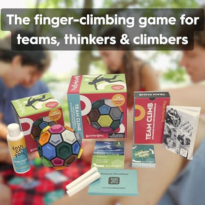 BOULDERBALL Team Climb – Cooperative Team & Skill Game (14+) - Teamwork, Focus & Strategic Thinking - for Teenagers and Adults - Made in Italy