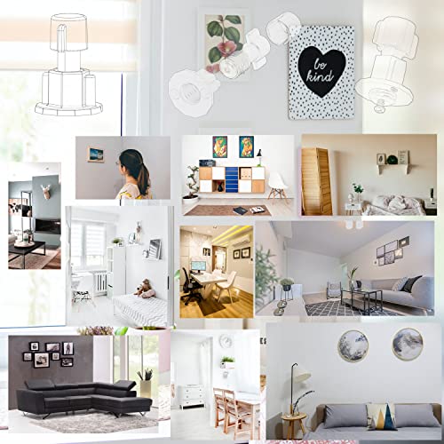 DIKOO Picture Hanging Keyhole Marked Tools and Frame Hanger Hooks Assorted | 248 Pieces Assortment with Picture Hanging , Nails, Single Keyhole Hangers and Sawtooth Hangers for Wall Mounting Supplies