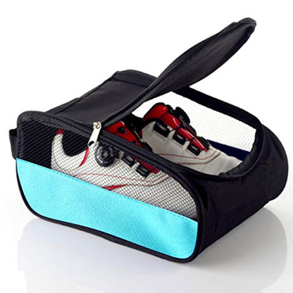 Golf Shoes Bag, Golf Shoe Bag Men, Travel Shoes Bags Zippered Sport Shoes Bag (Sky-Blue) - color: Sky-Blue