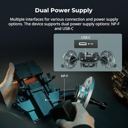 SmallRig Gimbal Control Wheels for DJI RS2 / RS 3 Pro/RS 4 / RS 4 Pro/RS 5 | Intuitive Control | Adjustable Damping | Dual Power Supply, for Heavy Duty Tripod - 4525 - style: Gimbal Wheel