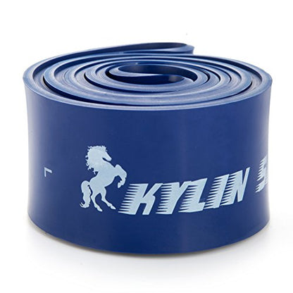 Resistance Band Assisted Pull Up Bands Training Yoga Pilates Elastic Loop Stretch for Cross Workout Gymnastics Power-Lifting - color: Blue