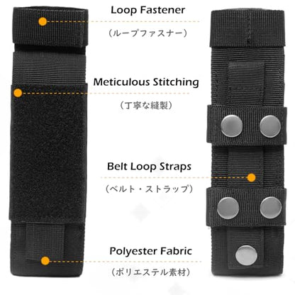 TRIWONDER Tactical Phone Pouch Molle, Smartphone Holster Bag EDC Utility Cellphone Lock Card Holder Organizer Fit for Waist Belt Case - color: 13 Black