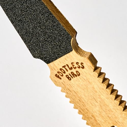 Callus Remover & File - Precise Wooden Double Sided Pocket Sized for Rock Climbers Gymnastics Removes Callus and Dry Skin for Extra Smooth Hands and Feet
