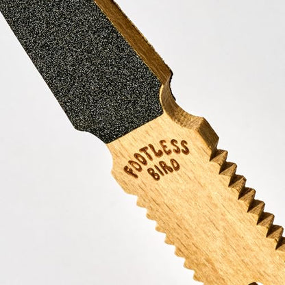 Callus Remover & File - Precise Wooden Double Sided Pocket Sized for Rock Climbers Gymnastics Removes Callus and Dry Skin for Extra Smooth Hands and Feet