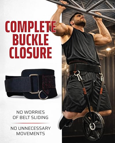 THEFITGUY Ultimate Dip Belt & Dumbbell Straps Bundle – For Loading Plates, Dumbbells & Barbells | Secure Fit, Horizontal Weight, Built for Heavy Dips & Squats