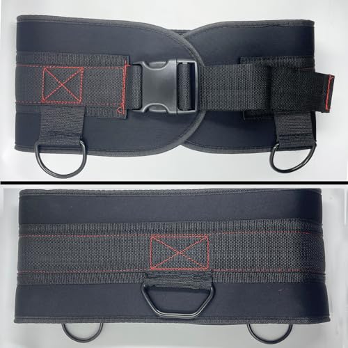 LOOEEL Weightlifting Belt,Adjustable Waist Dip Belt with Chain Strap,Pull Up.Deep Squat Weight-Bearing Straps are Used to Enhance Strength Training and are Suitable for Home and Gym Training.