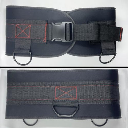 LOOEEL Weightlifting Belt,Adjustable Waist Dip Belt with Chain Strap,Pull Up.Deep Squat Weight-Bearing Straps are Used to Enhance Strength Training and are Suitable for Home and Gym Training.