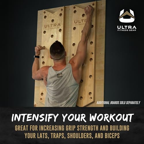 Climbing Pegboard 51 Inch, Climbing Hold Cross Training Exercise Equipment, Climbing Wall Training Ladder for Fitness, Agility and Muscle Strength