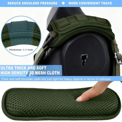 ZINZ 2-Pack Tactical Shoulder Pad, Ultra-Thick Comfort Cushion for Vest Straps, Backpacks, Breathable & Shock-Absorbing,Army Green - color: Army Green