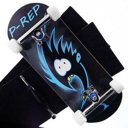 P-REP V2 Pro Performance Complete Wooden Fingerboard kit with Urethane Wheels and Bushings 34mm - Fred - color: Fred