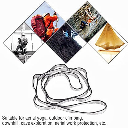 2Pcs Adjustable Anti-Gravity Chrysanthemum Swing Flying Stretch Belt Rope Climbing Daisy Chains Extension Yoga Belt Hanging - color: Grey, size: 1.5M