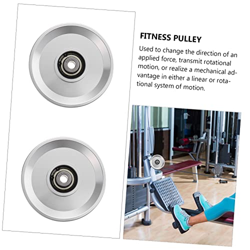 1Pc Aluminum Alloy Lift Load Bearing Pulley Wheel Gym Equipment Accessory with High Machining and Anodized Surface Lightweight and Easy to Install for Exercise Machine Attachments