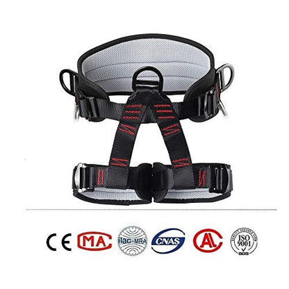 Climbing belts, Thicken Professional Safety Belt for Caving Rock Climbing Fire Rescuing Rappelling Tree and Outdoor Adventure Activities