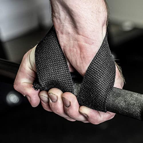 Serious Steel Fitness 1.5 to 1.75 inches wide Lifting Straps | Olympic Weightlifting Strap | Olympic Pulling Straps | Deadlift Strap | Axle Strap - color: Olympic - Cotton