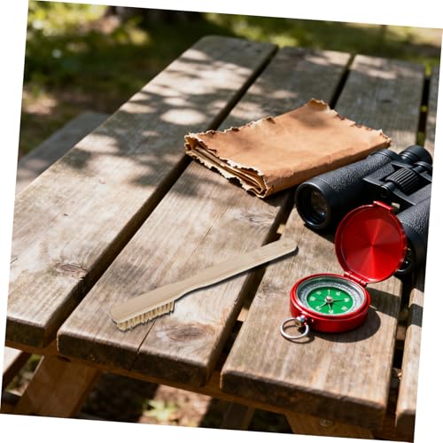 OUNONA Chalk Brush for Rock Climbing Holds with Soft Boar Bristle Hair and Wooden Handle, Designed for Indoor Rock Climbing and Humid Environments, Removes Chalk and Dirt with Rapid