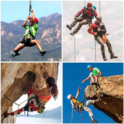 Safety Belt for Tree Climbing, Rock Climbing, Zipline - Half Body Guide Belt for Women, Men & Novices